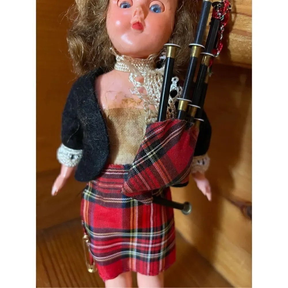 Vintage, 1950s, Scottish Folk Doll